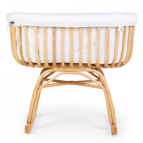 Patut balansoar Childhome din ratan cu saltea  si husa jerse 90x70x71 cm [1]