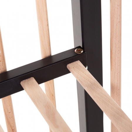 Patut Childhome Cot 97 Fag 60x120 cm, Natural/Negru [2]