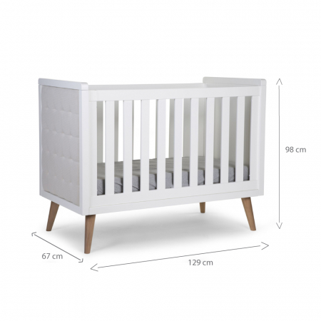 Patut Childhome Retro Rio 60x120 cm, MDF Alb [1]
