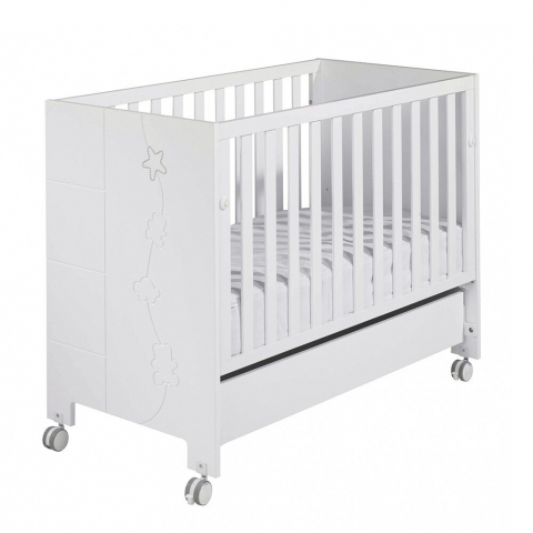 Patuturi - Patut Micuna Cu Baza Reclinabila Juliette Relax 120x60 cm Alb