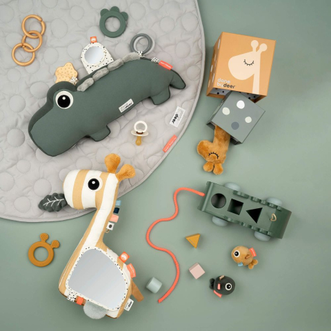Pena cu activitati Tummy Time Done by Deer Croco Green [2]
