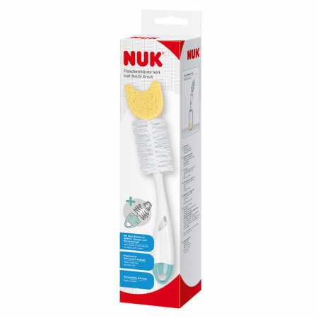 Biberoane tetine suzete - Perie cu burete Nuk pentru biberoane si tetine