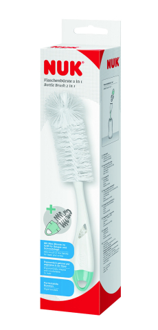 Biberoane tetine suzete - Perie Nuk 2 in 1 pentru biberoane si tetine