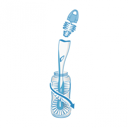 Perie Nuk Twist 2 in 1 pentru biberoane si tetine [2]