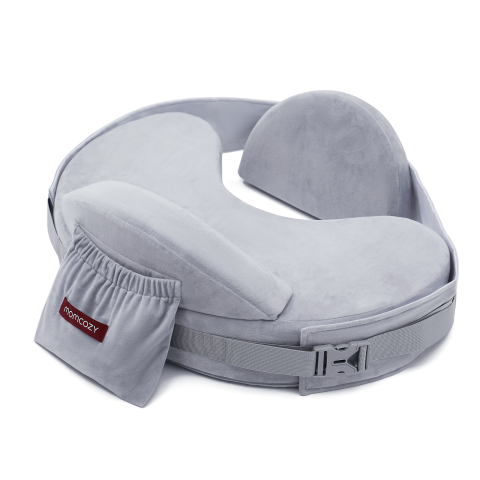 Perne alaptare - Perna alaptare Momcozy Exclusive din spuma cu memorie Grey
