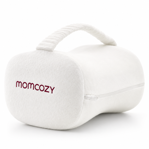 Articole mamici - Perna genunchi Momcozy cu spuma cu memorie Cream White
