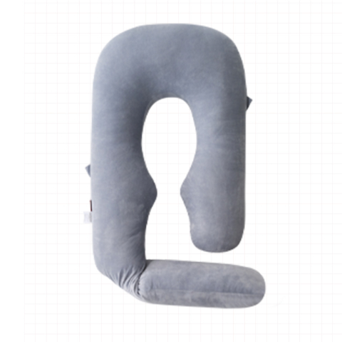 Articole mamici - Perna gravide Momcozy Velvet Dark Grey