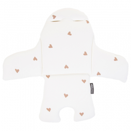 Scaune masa bebe - Perna scaun de masa Childhome Evolu Jerse Inimioare