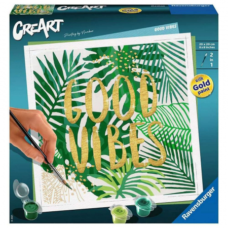 Arta si creatie - Pictura pe Numere Ravensburger - Good Vibes