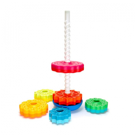 Piramida cu rotite pentru bebelusi - Fat Brain Toys [2]