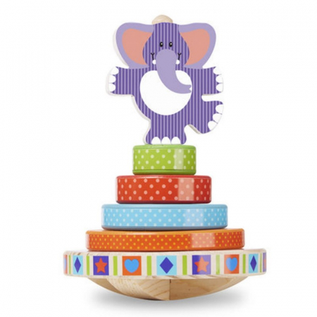 Piramida de stivuit Elefantel Melissa & Doug [0]