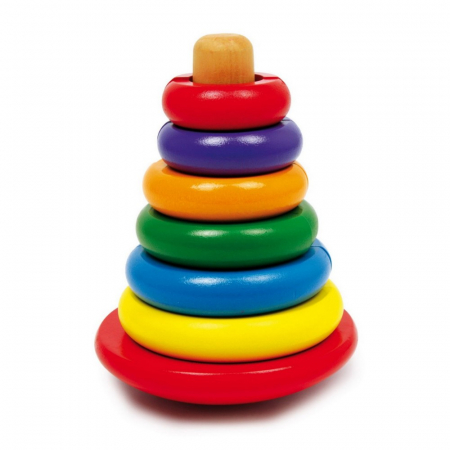 Piramida din Lemn Colorata Bino [0]