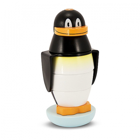 Jucarii bebelusi - Piramida pentru motricitate Pinguin - Melissa and Doug