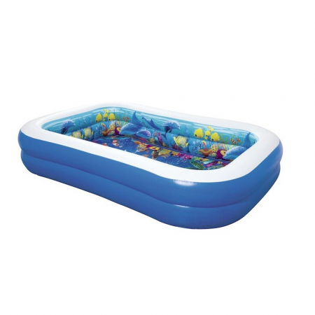 Jucarii de exterior - Piscina Bestway cu 2 Inele Aventuri 3D in Lumea Marina