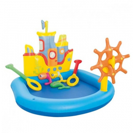 Piscina de Joaca Bestway Vaporas cu Carma si Jucarii Gonflabile [1]