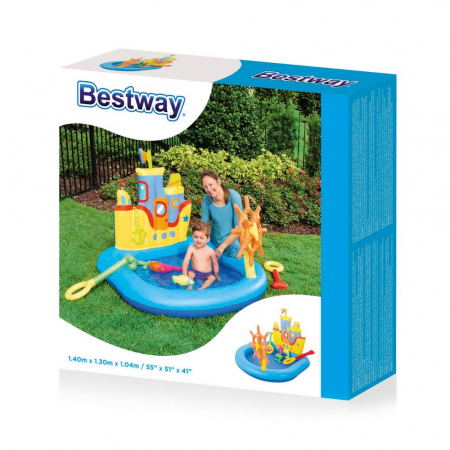 Piscina de Joaca Bestway Vaporas cu Carma si Jucarii Gonflabile [3]