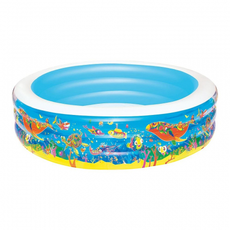 Piscina Gonflabila Bestway cu 3 Inele si Imprimeu Acvatic [0]