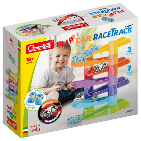 Jucarii interactive - Pista de curse Flip Car Race Track Super Quercetti