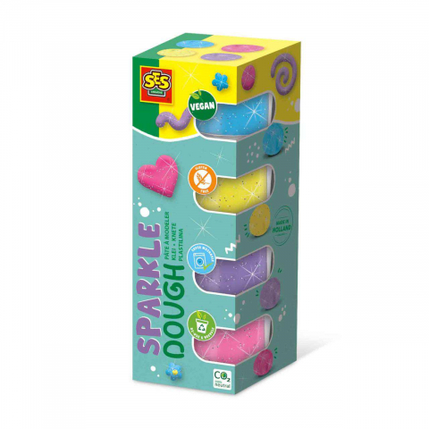 Arta si creatie - Plastilina Stralucitoare 4 Culori