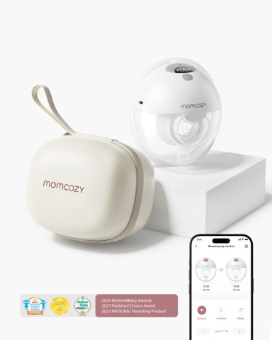 Pompe san - Pompa de san Momcozy Hands-free M5 Grey, control prin aplicatie