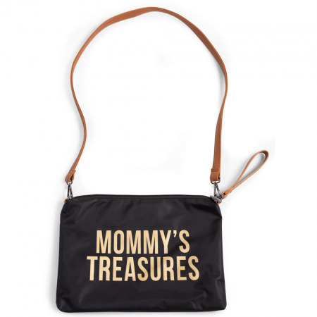 Poseta Childhome Mommy Clutch 33x23 cm Negru [1]