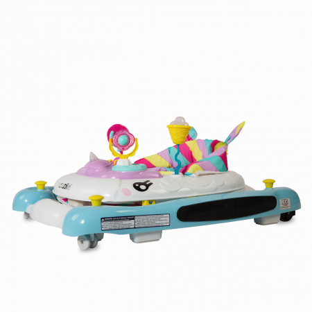 Premergator cu balansoar Coccolle Unicorn Bleu [2]