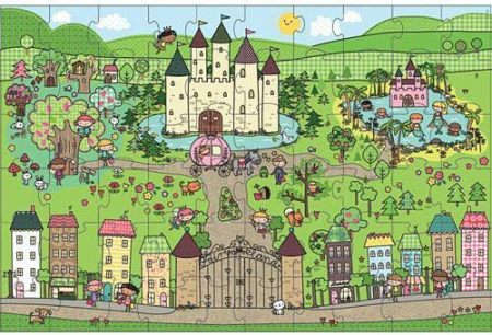 Primul meu puzzle de podea eco Tinutul Printelesor - Melissa & Doug [1]