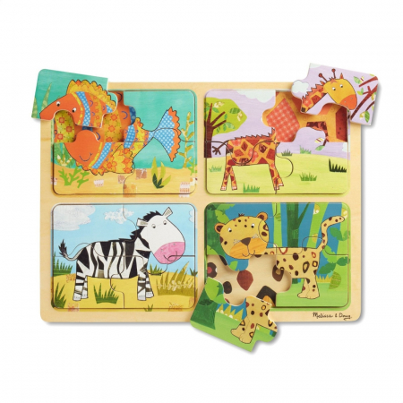 Primul meu puzzle eco din lemn Animalele - Melissa & Doug [1]