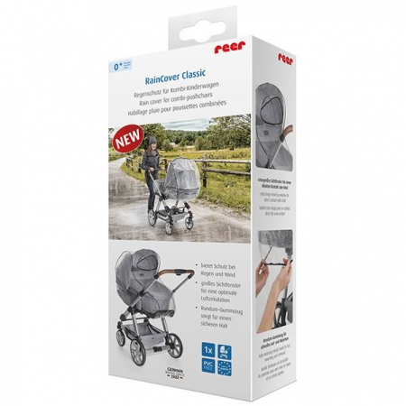 Protectie de ploaie universala pentru carucioare Reer RainCover Classic [3]