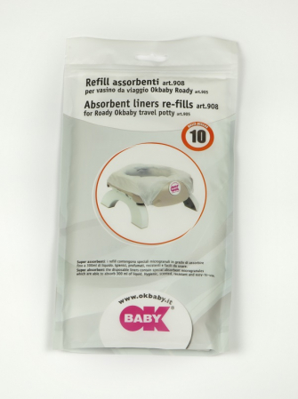 Produse pentru baie - Pungi absorbante OK Baby, 10 bucati