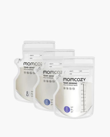 Accesorii alaptare - Pungi depozitare Momcozy pentru lapte matern cu turnare usoara 200 buc