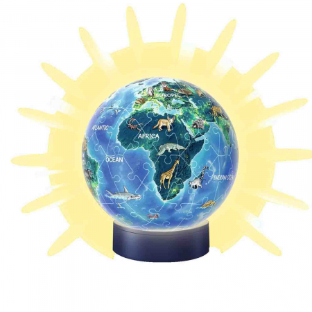 Puzzle 3D Luminos Planeta Pamant, 72 Piese [2]