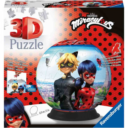 Puzzle 3D Miraculous, 72 Piese [1]