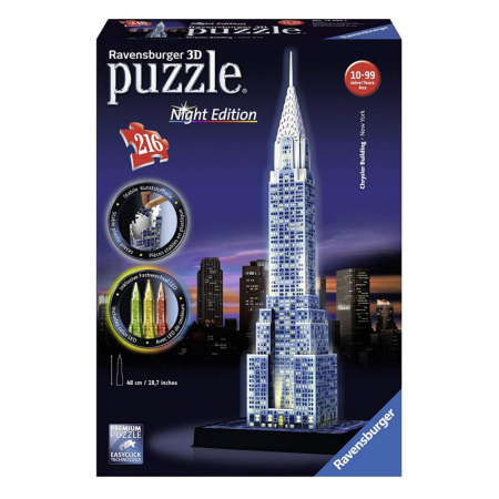 Puzzle 3D Ravensburger - Cladirea Chrysler Editie Luminoasa [1]