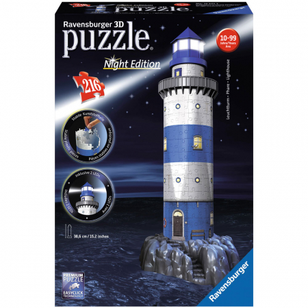 Puzzle 3D Ravensburger - Farul Noaptea [1]