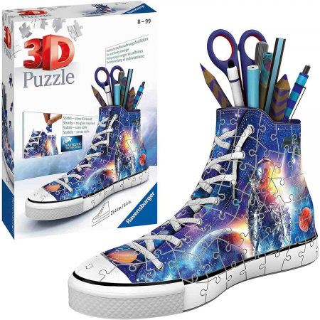 Puzzle 3D Suport Pixuri Sneaker Astronaut, 108 Piese [1]