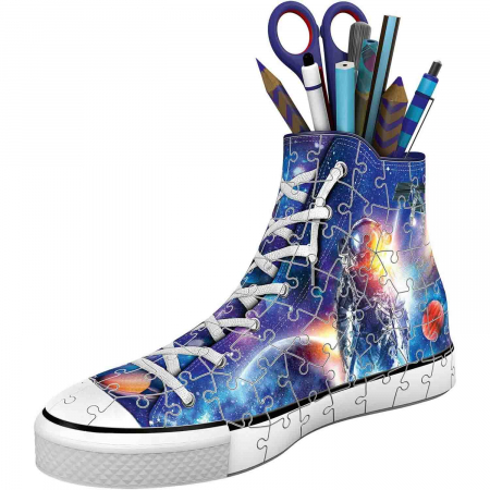 Jocuri tip puzzle - Puzzle 3D Suport Pixuri Sneaker Astronaut, 108 Piese