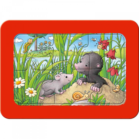 Puzzle Animale In Gradina, 3X6 Piese [2]