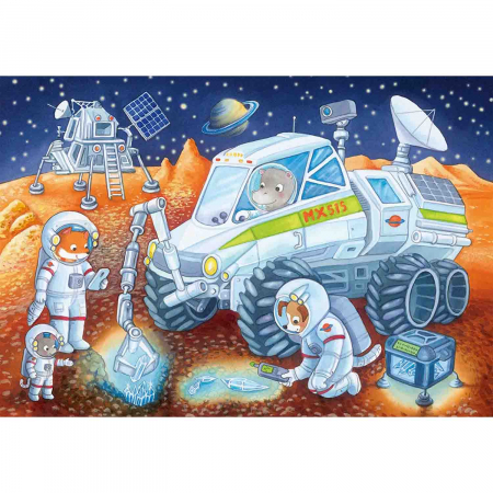 Puzzle Animale In Spatiu, 2X24 Piese [1]
