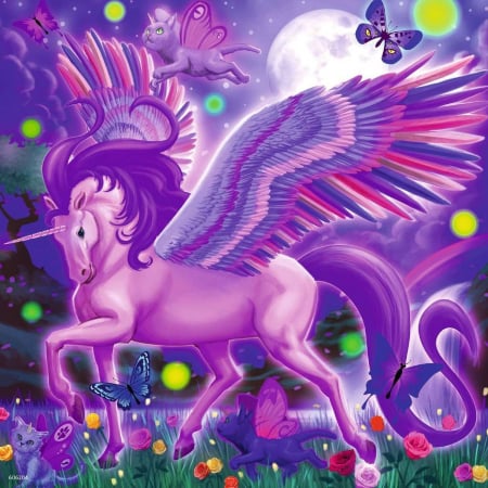 Jocuri tip puzzle - Puzzle Animale Mitice, 3X49 Piese