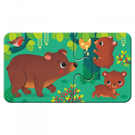 Puzzle Animale Si Puiutii Lor, 9X2 Piese [5]