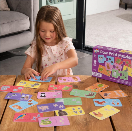 Puzzle - Animalutele si urmele lor (2 piese) [3]