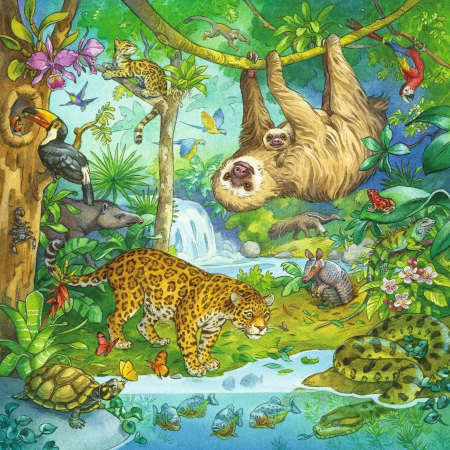 Puzzle Aventuri In Jungla, 3X49 Piese [2]