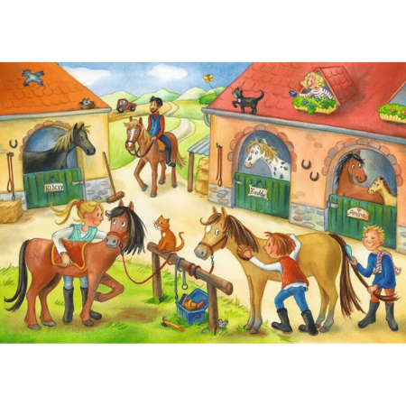 Jocuri tip puzzle - Puzzle Caluti, 2X12 Piese