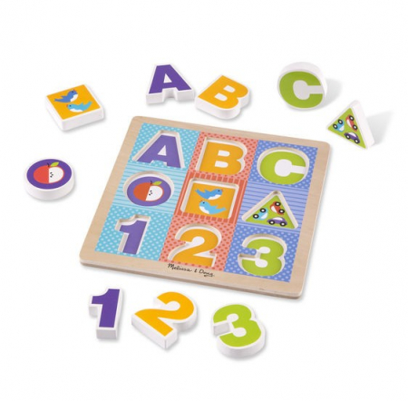 Jocuri tip puzzle - Puzzle cu piese mari pentru belelusi  Melissa and Doug