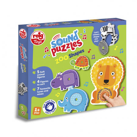 Jocuri tip puzzle - Puzzle cu sunete - Animale Zoo