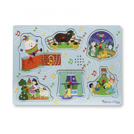 Puzzle cu sunete Cantecele copilariei 2 - Melissa and Doug [0]