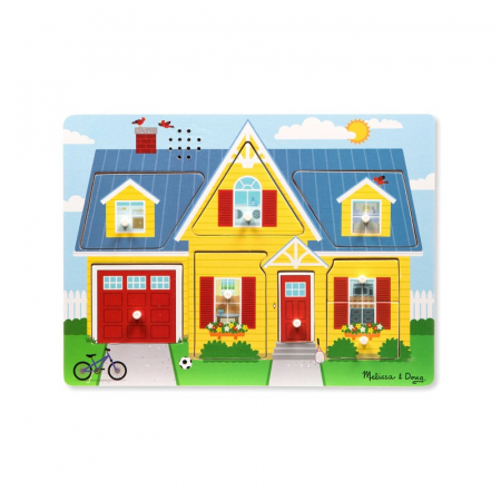 Jocuri tip puzzle - Puzzle cu sunete Casa mea  Melissa and Doug