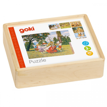 Jocuri tip puzzle - Puzzle cuburi Povestile Copilariei
