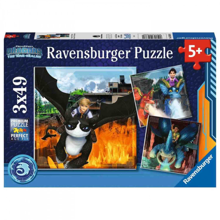 Puzzle Cum Sa Iti Dresezi Dragonul, 3X49 Piese [3]